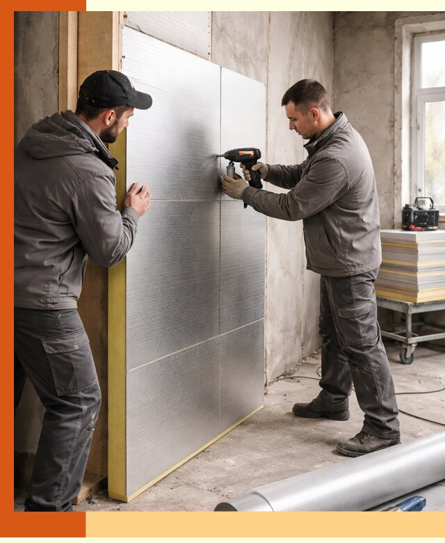 Утепление PIR панелями домов и зданий в Климовске