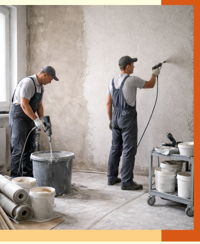 Утепление стен жидкой теплоизоляцией в Климовске от 4254 руб/м² | ТепломастерКлс