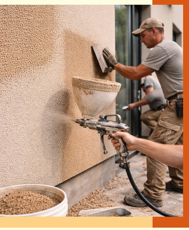 Утепление фасада жидкой пробкой в Климовске от 4861 руб./м² под ключ | ТепломастерКлс