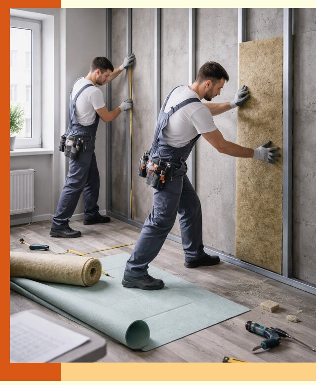 Шумоизоляция квартиры под ключ в Климовске — профессионально и гарантированно