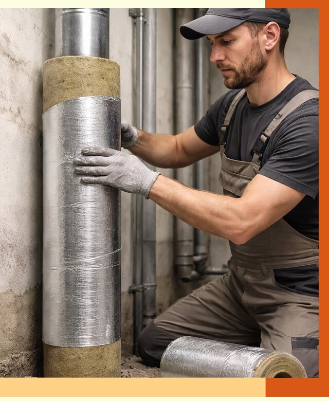 Шумоизоляция труб в Климовске от 1215 руб. — шумоподавление и звукоизоляция труб | ТепломастерКлс