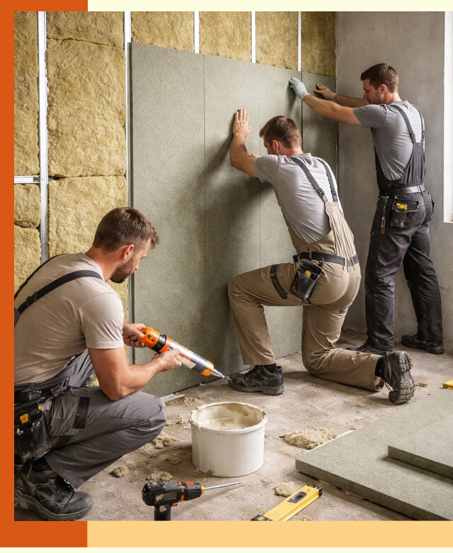 Профессиональная шумоизоляция стен в Климовске для квартир и домов