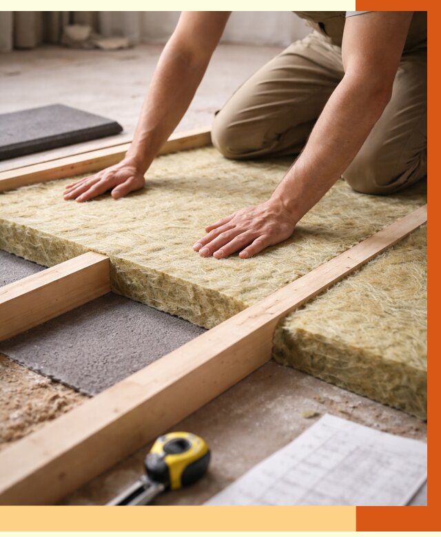 Шумоизоляция пола в Климовске от 1266 руб./м² — профессиональная звукоизоляция | ТепломастерКлс