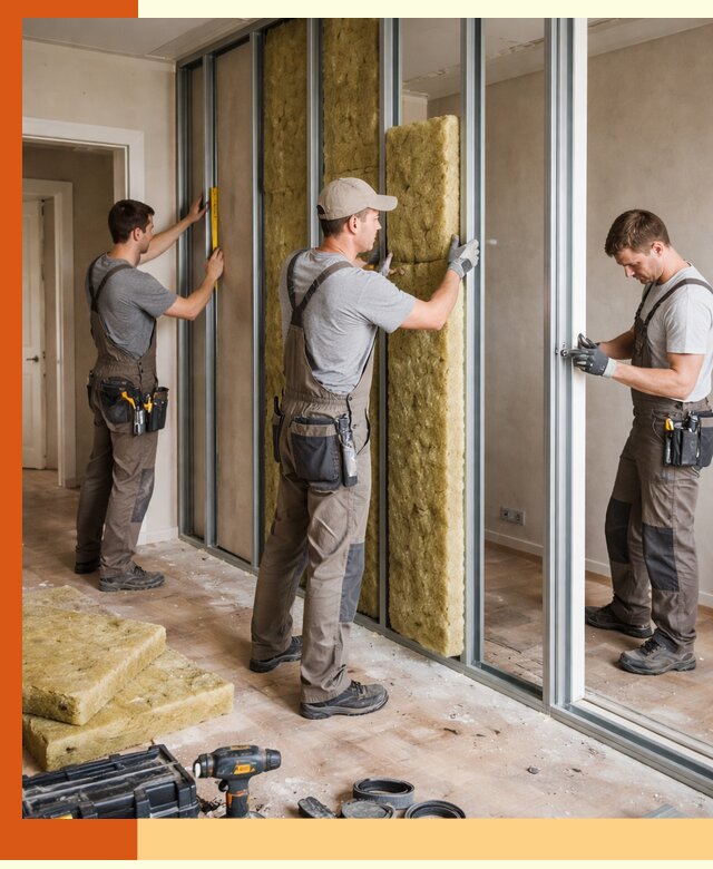 Шумоизоляция межкомнатных перегородок в Климовске эффективно и надёжно