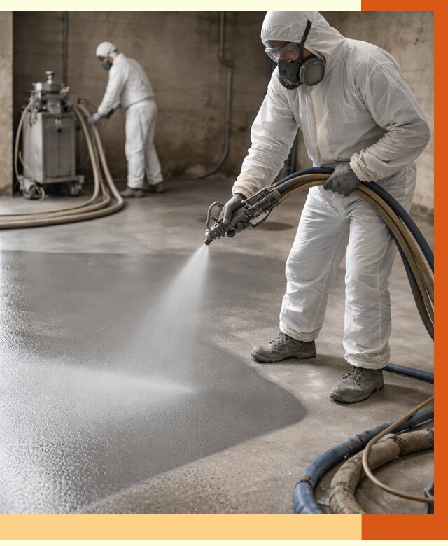 Гидроизоляция полимочевиной в Климовске от 8609 руб/м² — напыление полимерной гидроизоляции | ТепломастерКлс