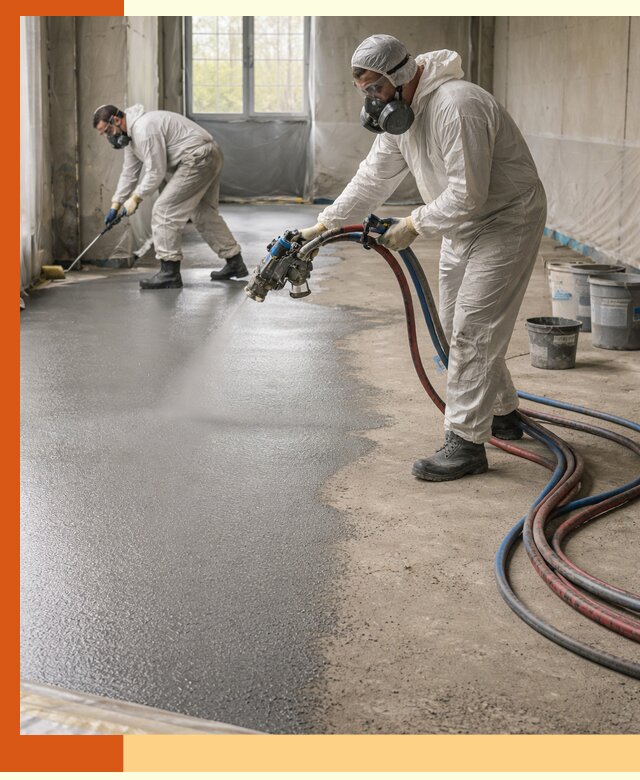 Гидроизоляция полимочевиной полов и конструкций в Климовске