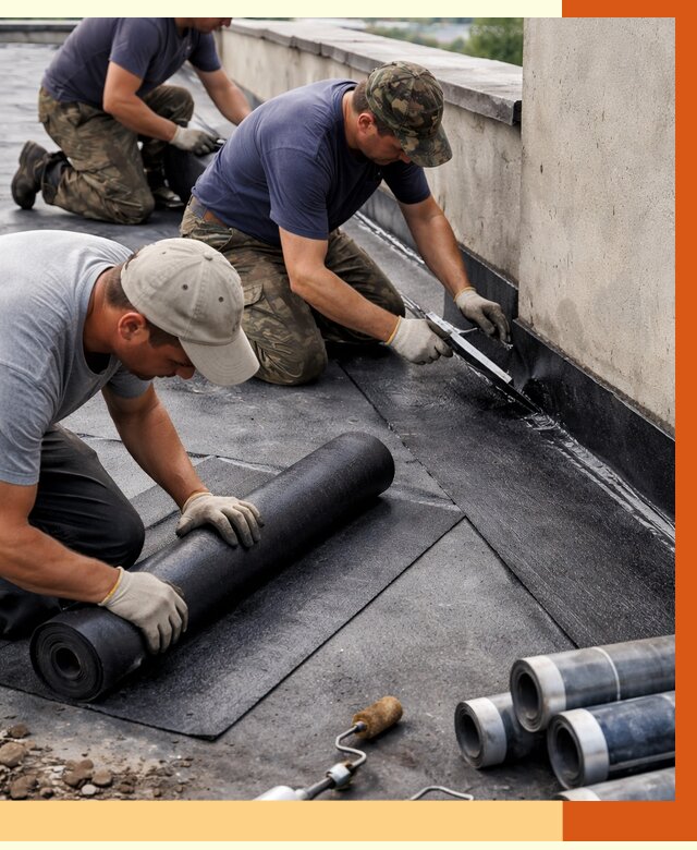 Гидроизоляция кровли в Климовске от 4558 руб. — профессиональная гидроизоляция крыши | ТепломастерКлс