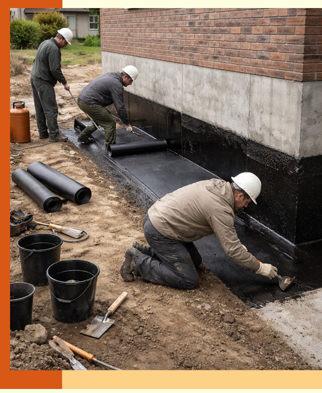 Гидроизоляция фундамента в Климовске: надежная защита строений