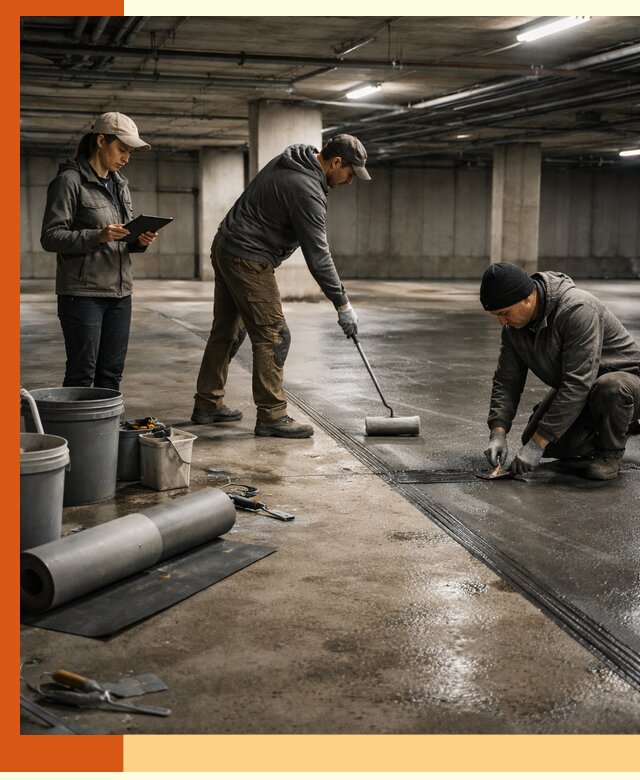 Гидроизоляция паркинга в Климовске: качественная защита зданий