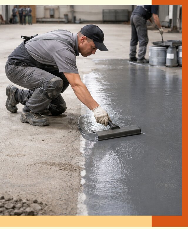 Гидроизоляция промышленного пола в Климовске от 1215 руб./м2 — ТепломастерКлс специалисты под ключ