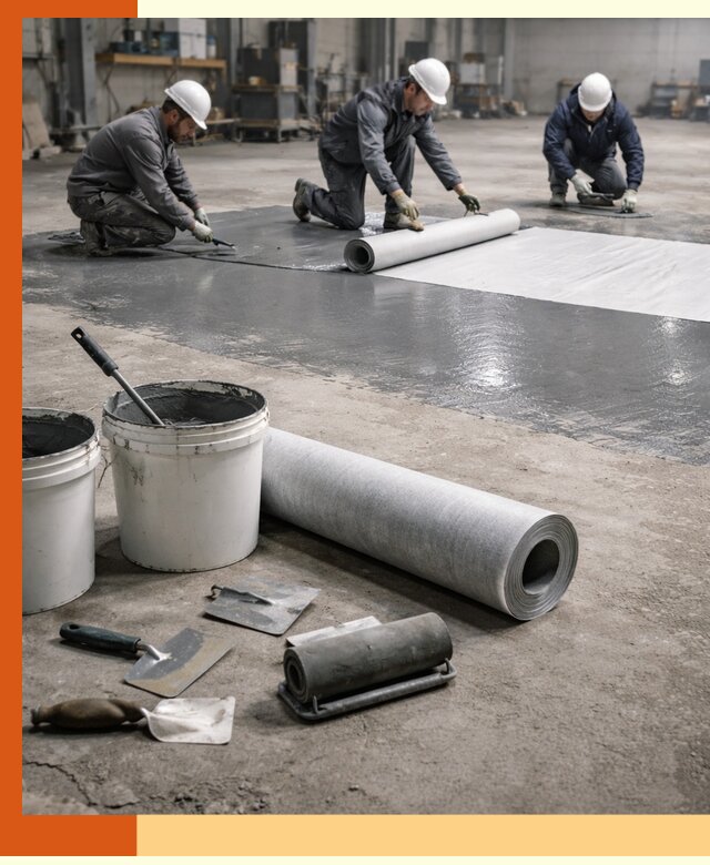 Гидроизоляция промышленного пола в Климовске — защита и долговечность