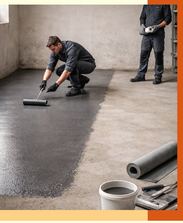 Гидроизоляция гаражного пола в Климовске от 3545 руб./м² — ТепломастерКлс профессионально