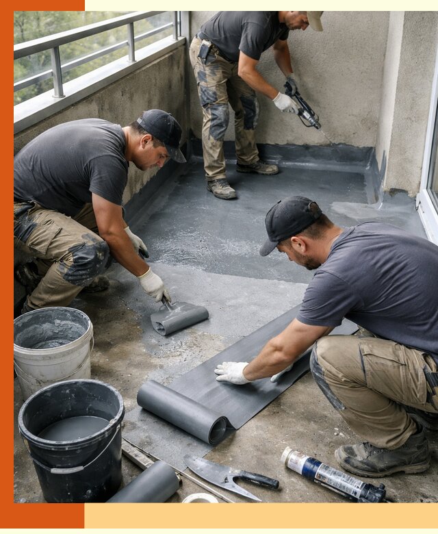 Гидроизоляция балкона в Климовске: надежная защита от протечек