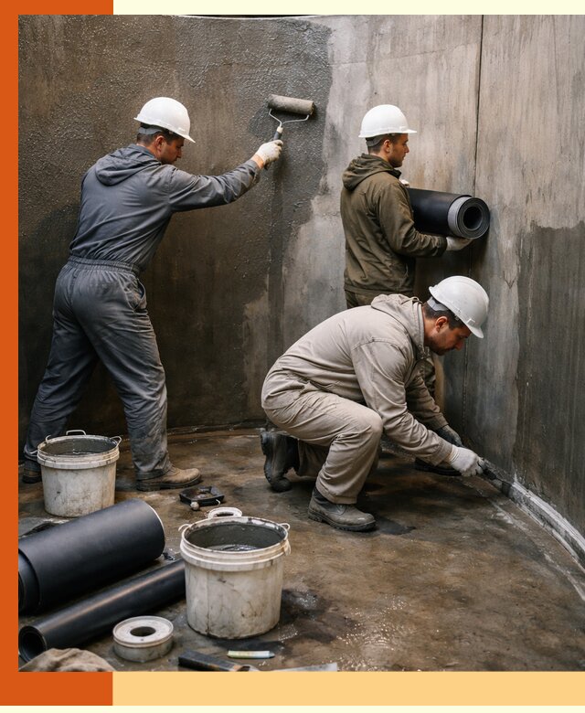 Гидроизоляция резервуара профессионально в Климовске