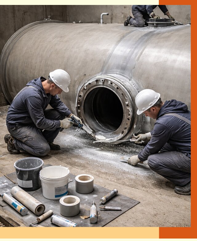 Гидроизоляция резервуара с топливом в Климовске от 75960 руб. под ключ | ТепломастерКлс