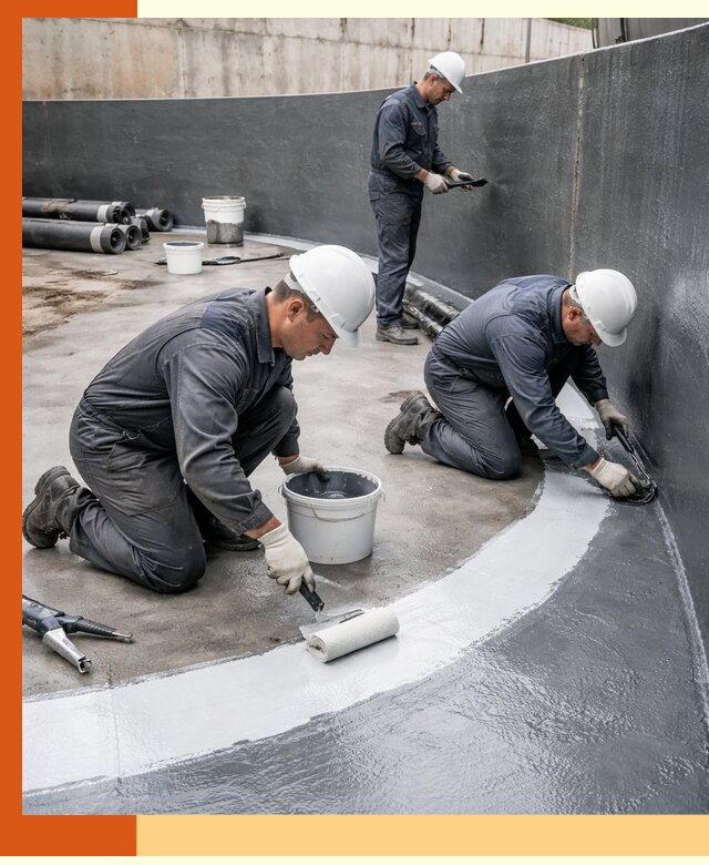 Гидроизоляция резервуара для топлива в Климовске