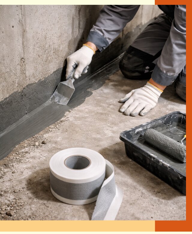 Гидроизоляция швов и герметизация стыков в Климовске от 1266 руб. | ТепломастерКлс