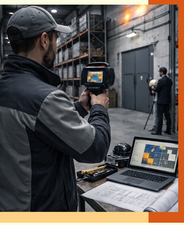 Тепловизионное обследование склада в Климовске от 6583 руб. | ТепломастерКлс