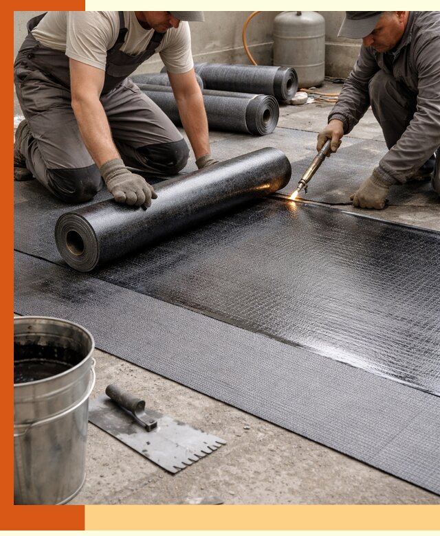 Монтаж гидроизоляционной мембраны в Климовске для зданий и конструкций