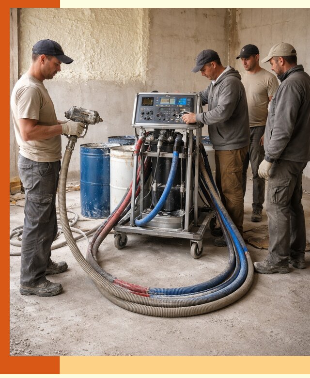 Аренда установки для напыления ППУ в Климовске на выгодных условиях